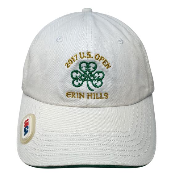 2017 U.S. Open Erin Hills Slideback Hat White One Size Embroidered USGA - Picture 1 of 10